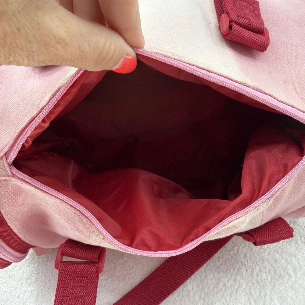 American Girl Pink And Red Weekend Duffle Bag Gym Bag Travel Tote With Pin